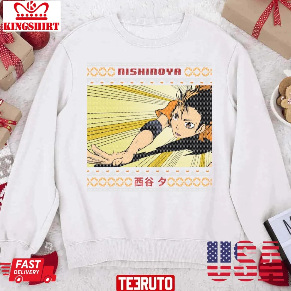 Yu Nishinoya Haikyuu Christmas Unisex Sweatshirt Size up S to 4XL