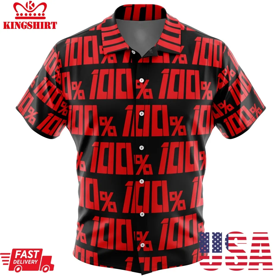 100% Mob Pyscho 100 Button Up Hawaiian Shirt Size up S to 4XL