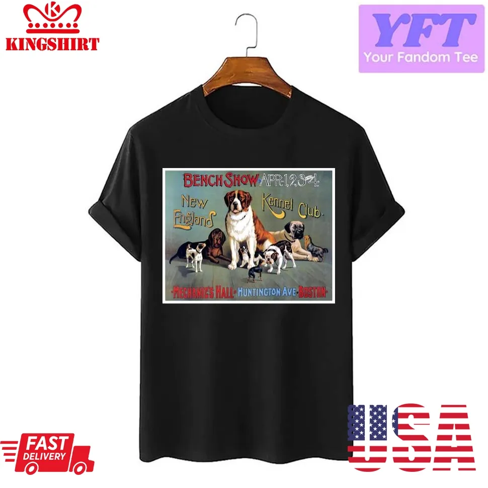 1890 New England Kennel Club Dog Show Unisex T Shirt