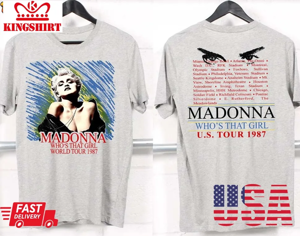 1987 Madonna WhoS That Girl World Tour 1987 T Shirt