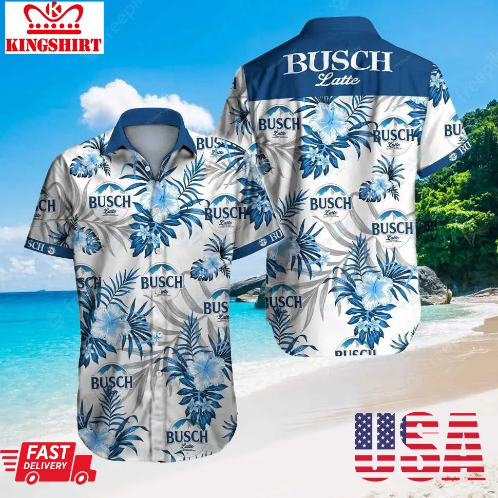 3D Litmus Busch Light Bud Beer Unisex Kids Hawaiian Shirt Plus Size