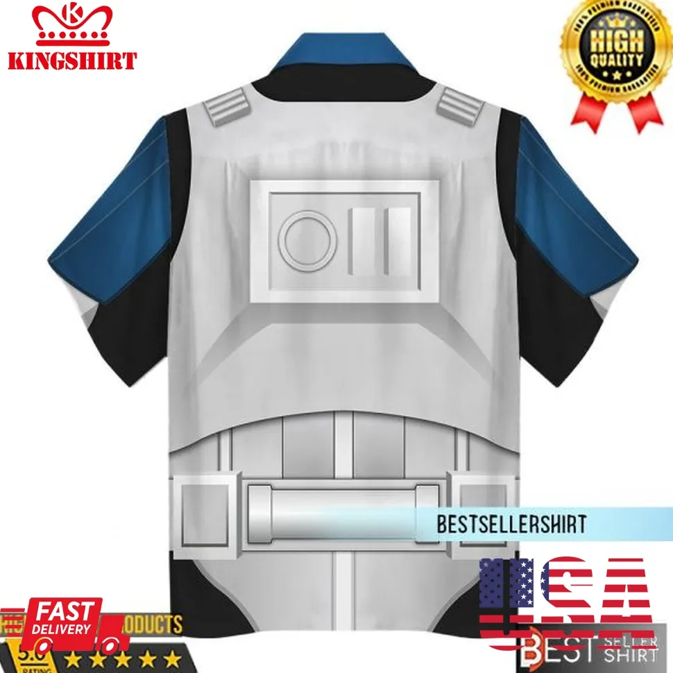501St Clone Trooper Star Wars Costumes Star Wars Hawaiian Shirt 3D Print Outfits Size up S to 4XL
