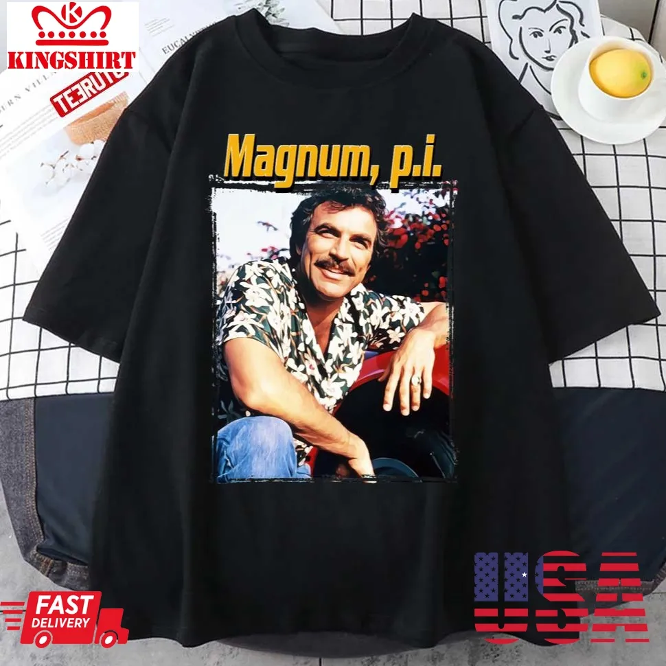 80S Art Tom Selleck Magnum P I Unisex T Shirt Plus Size