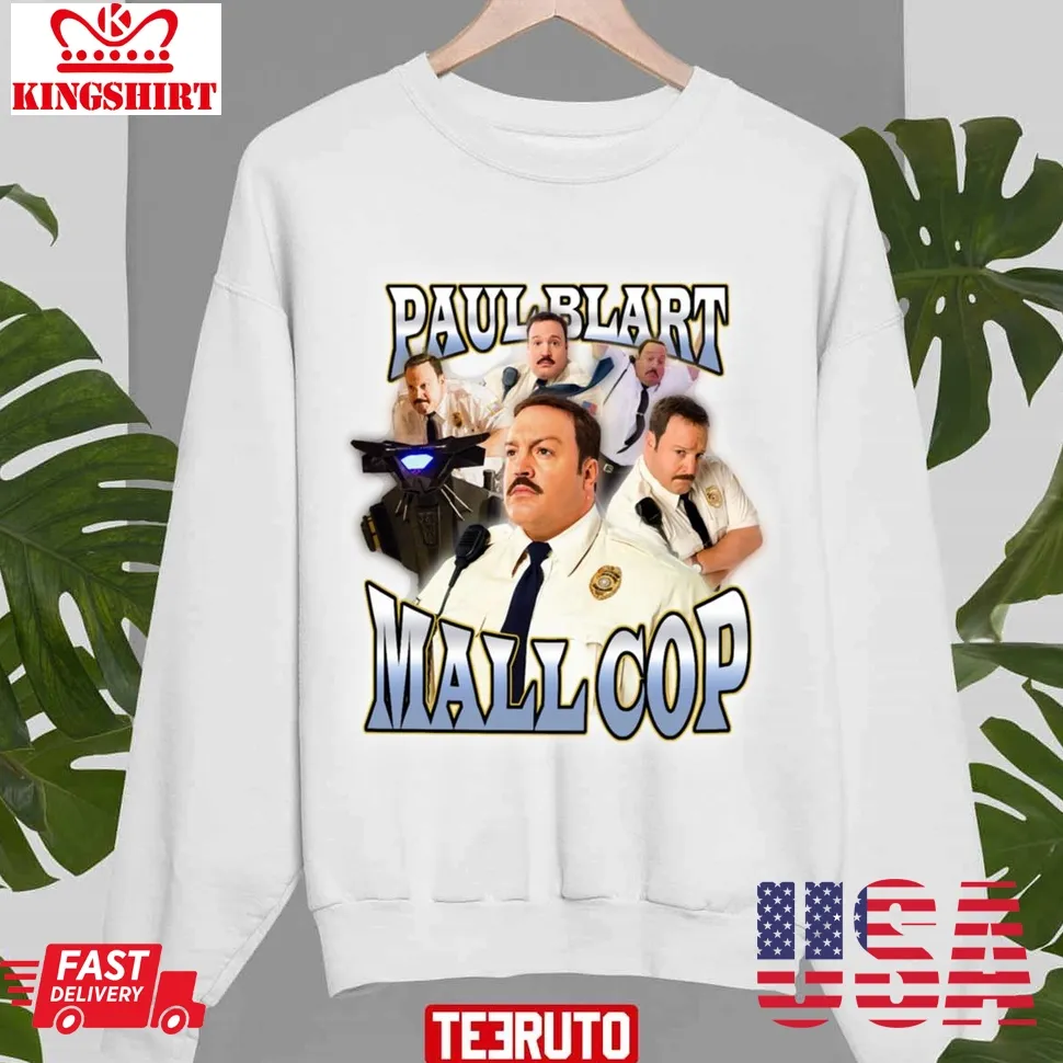 90S Vintage Tee Paul Blart Mall Cop Funny Unisex T Shirt Plus Size