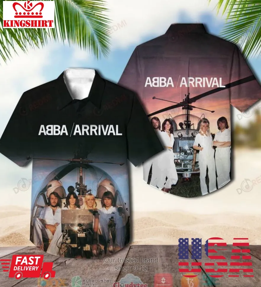 Abba Arrival Short Sleeve Hawaiian Shirt Plus Size