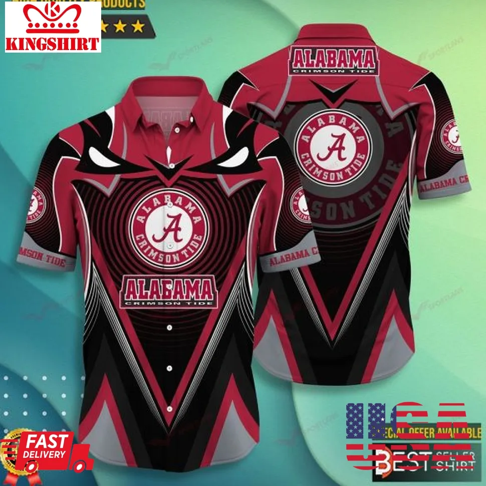 Alabama Crimson Tide  Ncaa Hawaiian Shirts Size up S to 5XL