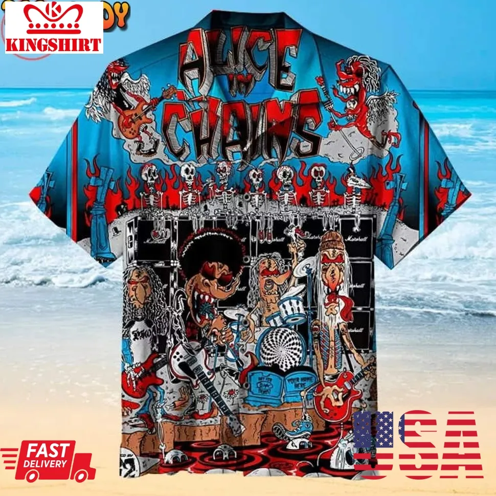 Alice In Chains Hawaiian Shirt Size up S to 5XL
