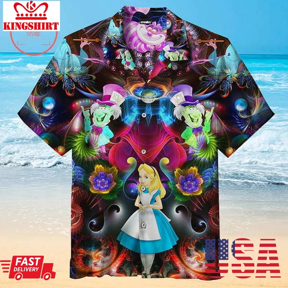 Alice In Wonderland Universal Hawaiian Shirt Unisex