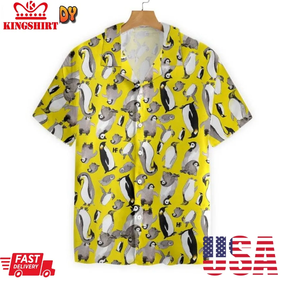 Aloha Penguin Family Hawaiian Shirt Unisex
