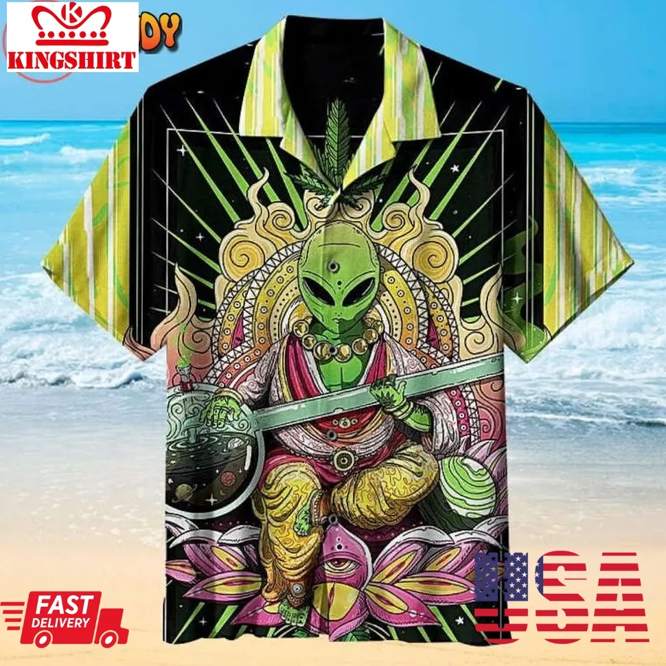 Amazing Alien Hawaiian Shirt Unisex