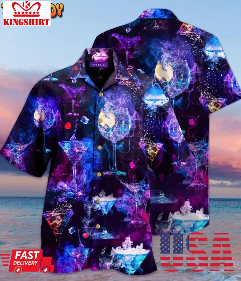 Amazing Cocktail Hawaiian Shirt Size up S to 5XL