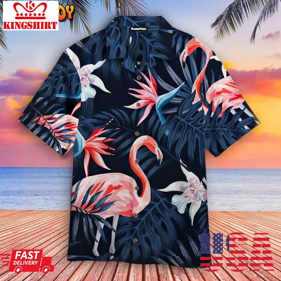 Amazing Flamingo Hawaiian Shirt Size up S to 5XL