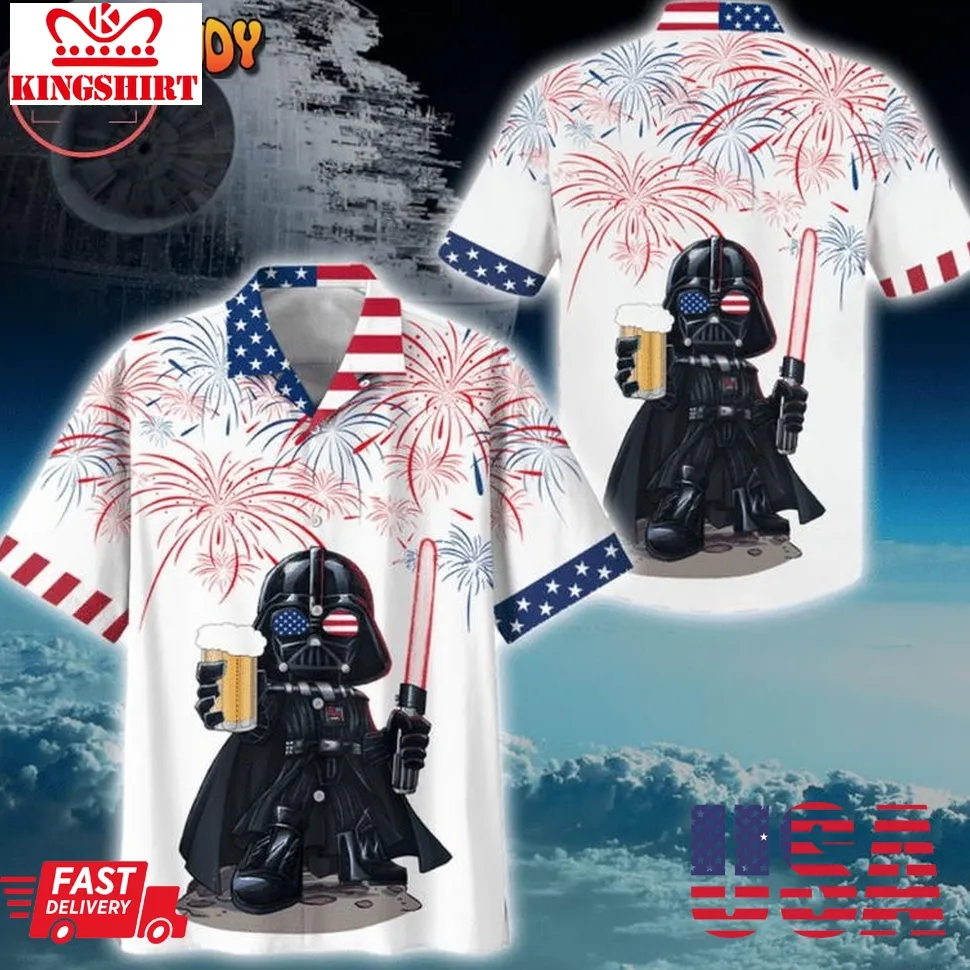 America Darth Vader Star Wars Hawaiian Shirt Plus Size