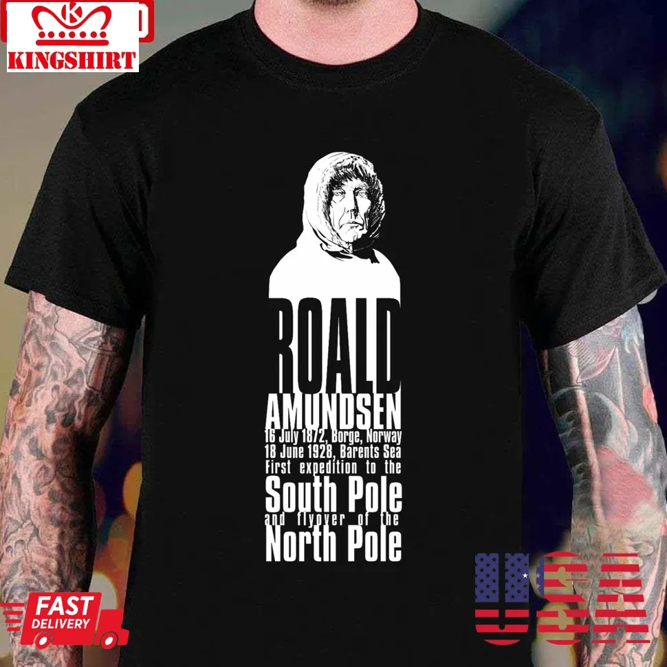 Amundsen Milestones Unisex T Shirt Size up S to 4XL