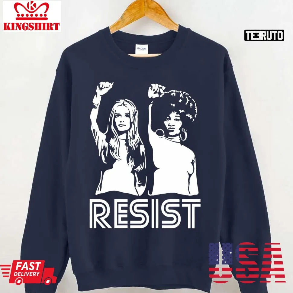 Angela Davis Resist Gloria Steinem Unisex Sweatshirt Size up S to 4XL