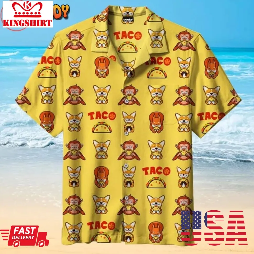 Animals Love Taco Hawaiian Shirt Size up S to 5XL