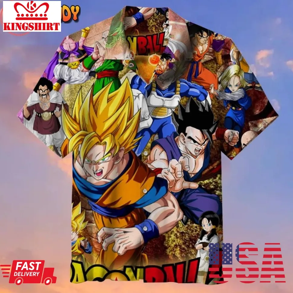 Anime Super Dragon Ball Hawaiian Shirt Size up S to 5XL