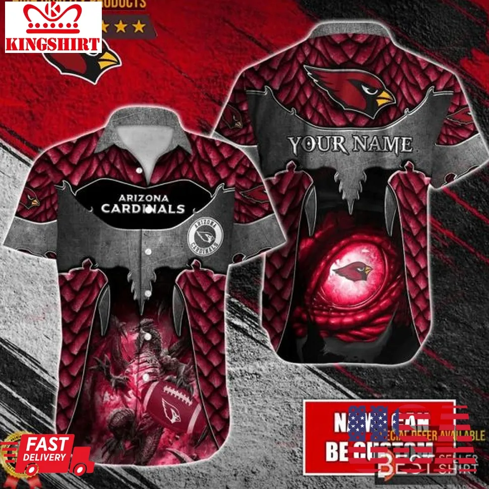 Arizona Cardinals Dragon Football Nfl Hawaiian Shirt Men Youth Personalized Gifts Unisex