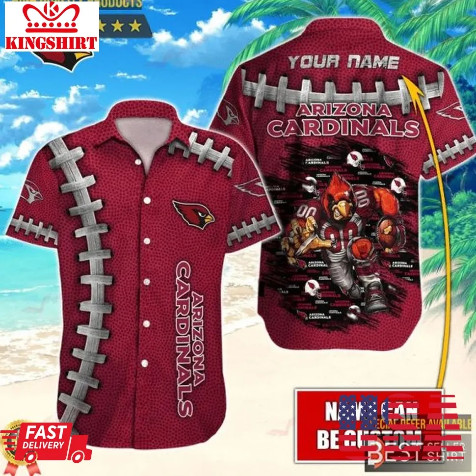 Arizona Cardinals Nfl Helmet Mastcot Football Hawaiian Shirt Men Youth Personalized Gifts Unisex