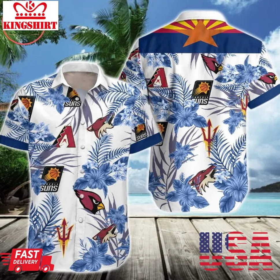 Arizona Sports Hawaiian Shirt Size up S to 5XL