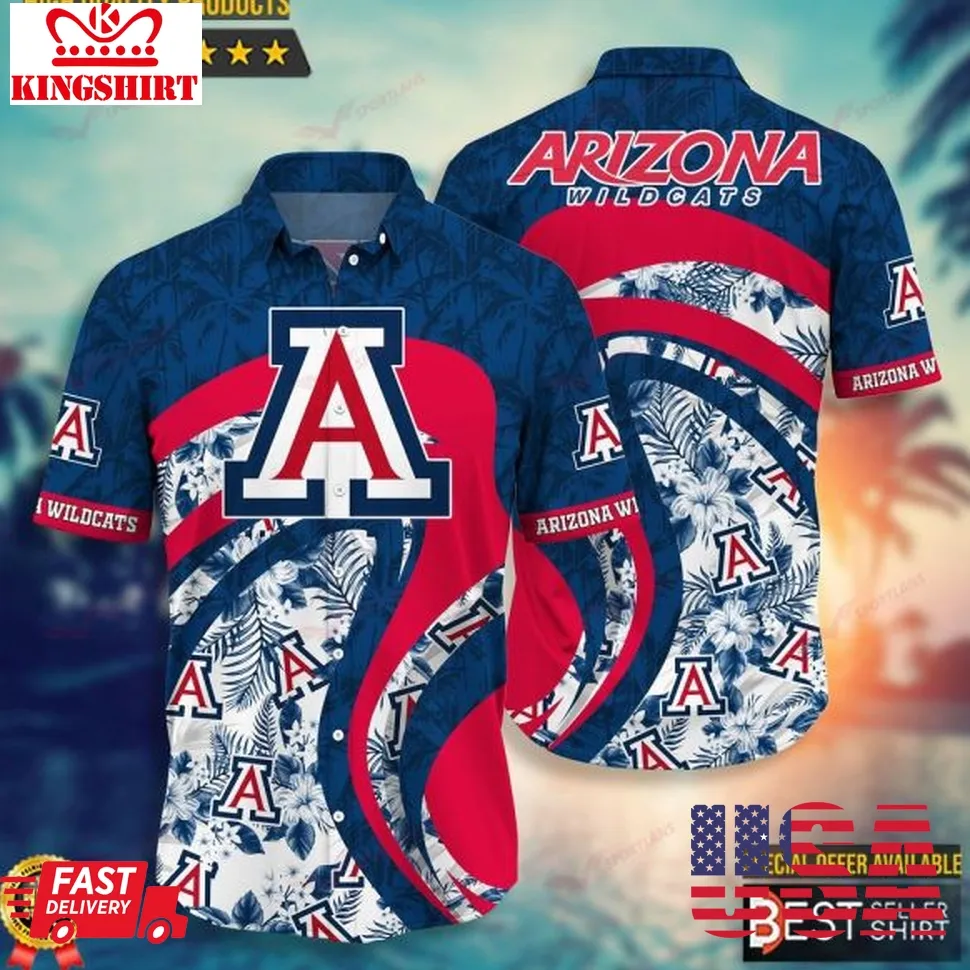 Arizona Wildcats Logo Ncaa Hawaiian Shirt And Short Plus Size