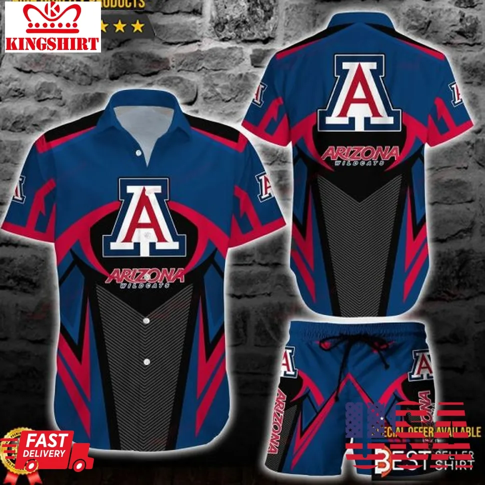Arizona Wildcats Ncaa Hawaiian Shirt And Short Size up S to 5XL