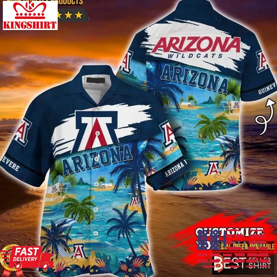 Arizona Wildcats Ncaa Hawaiian Shirt Outfit Men Gifts For Dad Unisex