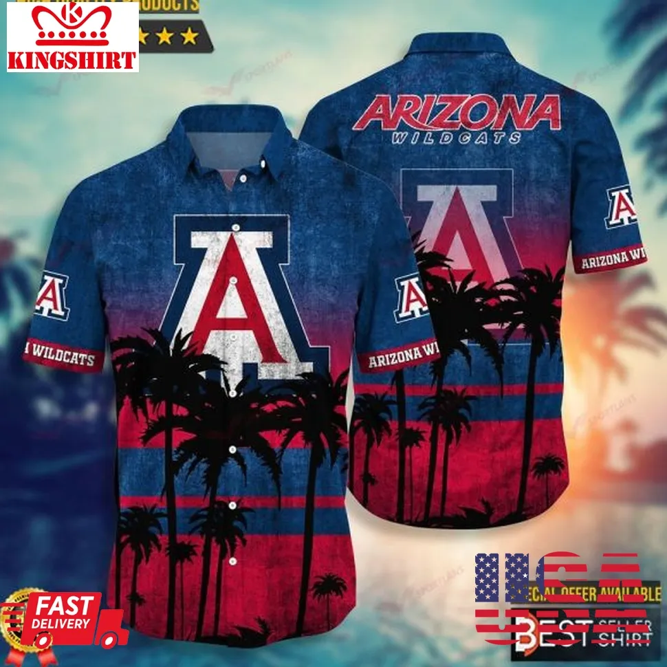 Arizona Wildcats Ncaa Outfit Hawaiian Shirt Men Gifts Dad Plus Size