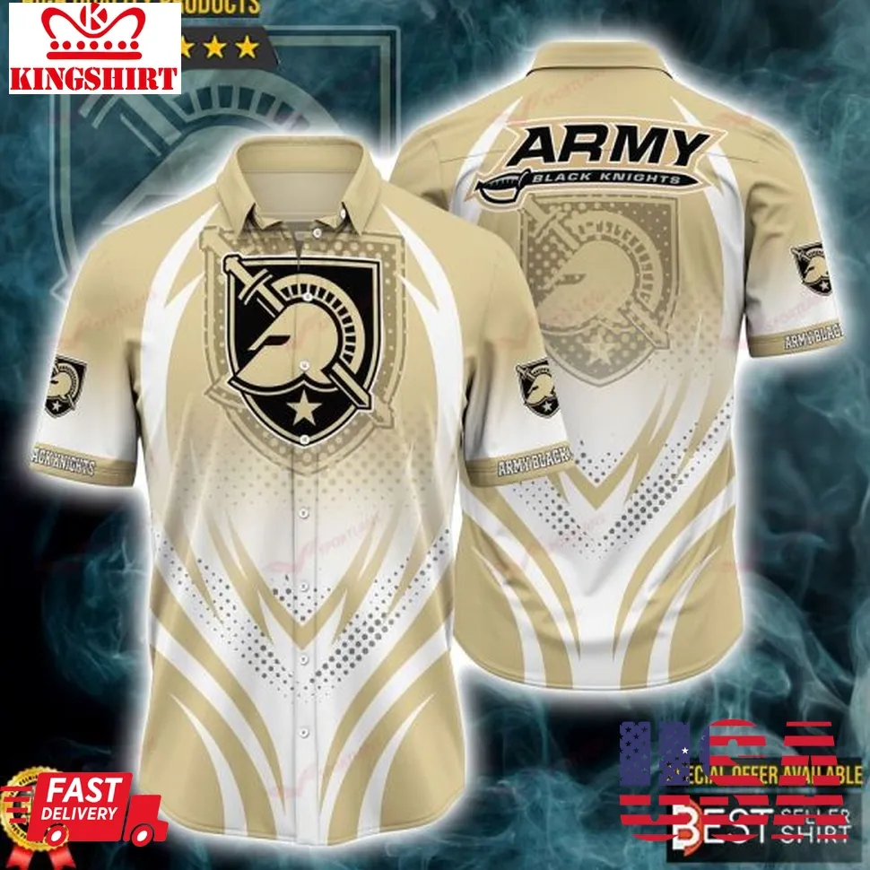 Army Black Knights Logo Ncaa Hawaiian Shirts Men Youth Size up S to 5XL