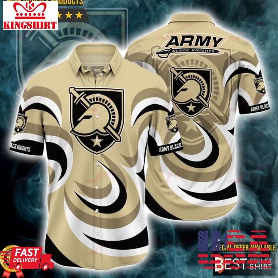 Army Black Knights Ncaa Hawaiian Shirts Men Youth 3D Graphic Size up S to 5XL