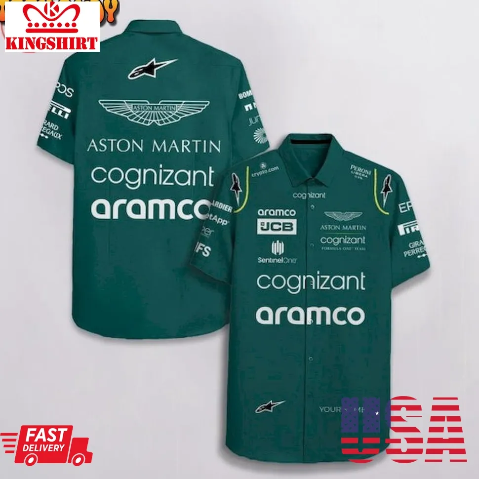 Aston Martin F1 Racing Team Customized Hawaiian Shirt Plus Size