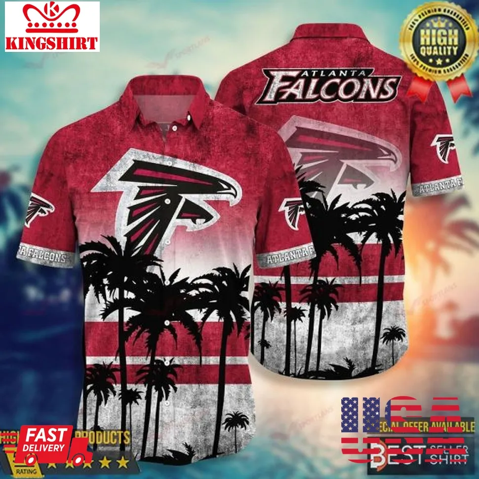 Atlanta Falcons Logo Nfl Hawaiian Shirts Men Youth Dad Gifts Unisex