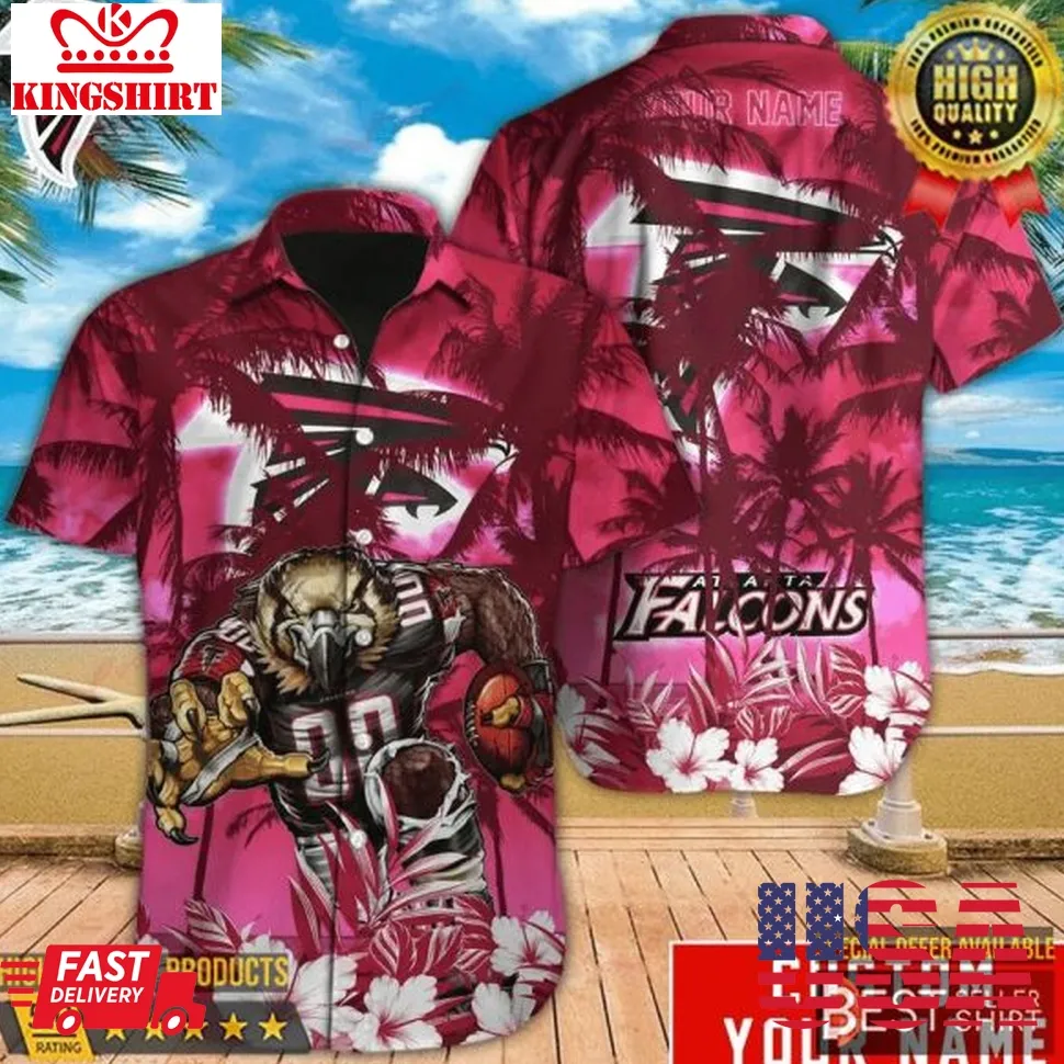 Atlanta Falcons Mascot Nfl Hawaiian Shirts Men Youth Dad Gifts Plus Size