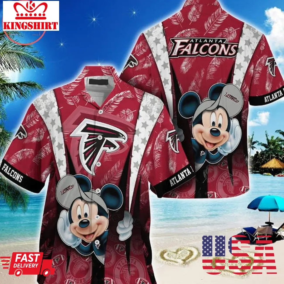 Atlanta Falcons Mickey Mouse Hawaiian Shirt Size up S to 5XL