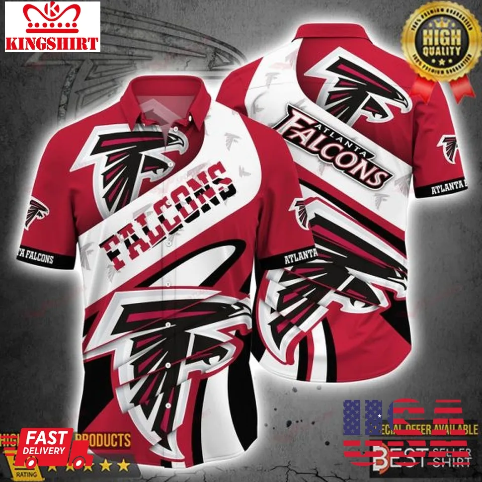 Atlanta Falcons Nfl Hawaiian Shirts Men Youth Dad Gifts Amercan Football Gifts Size up S to 5XL