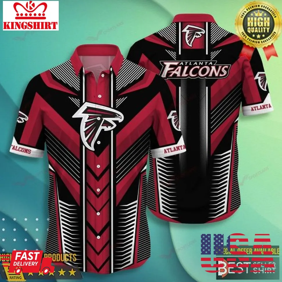 Atlanta Falcons Nfl Hawaiian Shirts Men Youth Dad Gifts Graphic Shirt Plus Size