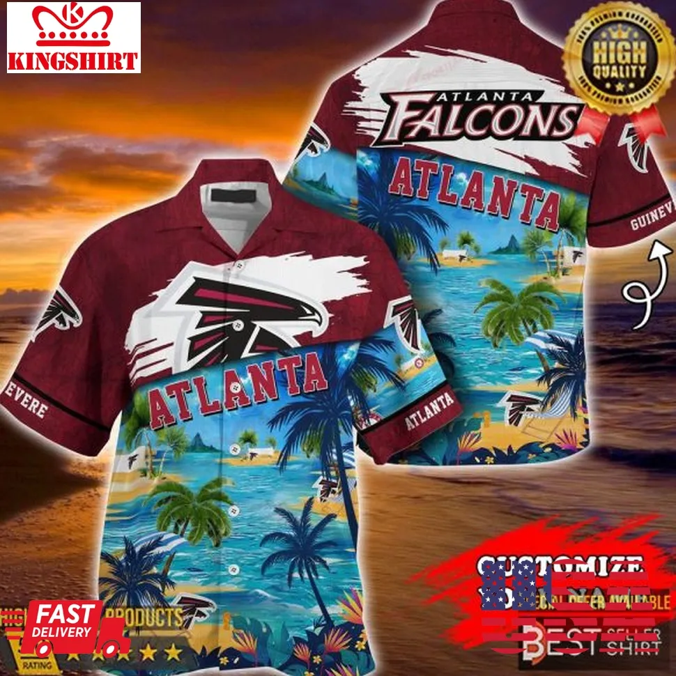 Atlanta Falcons Nfl Hawaiian Shirts Men Youth Dad Gifts Personalized Gifts Plus Size