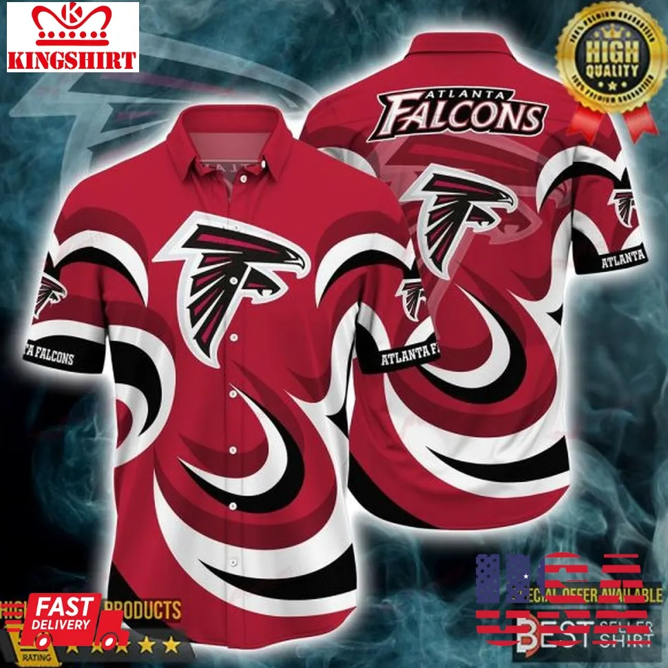 Atlanta Falcons Nfl Logo Hawaiian Shirts Men Youth Dad Gifts Plus Size