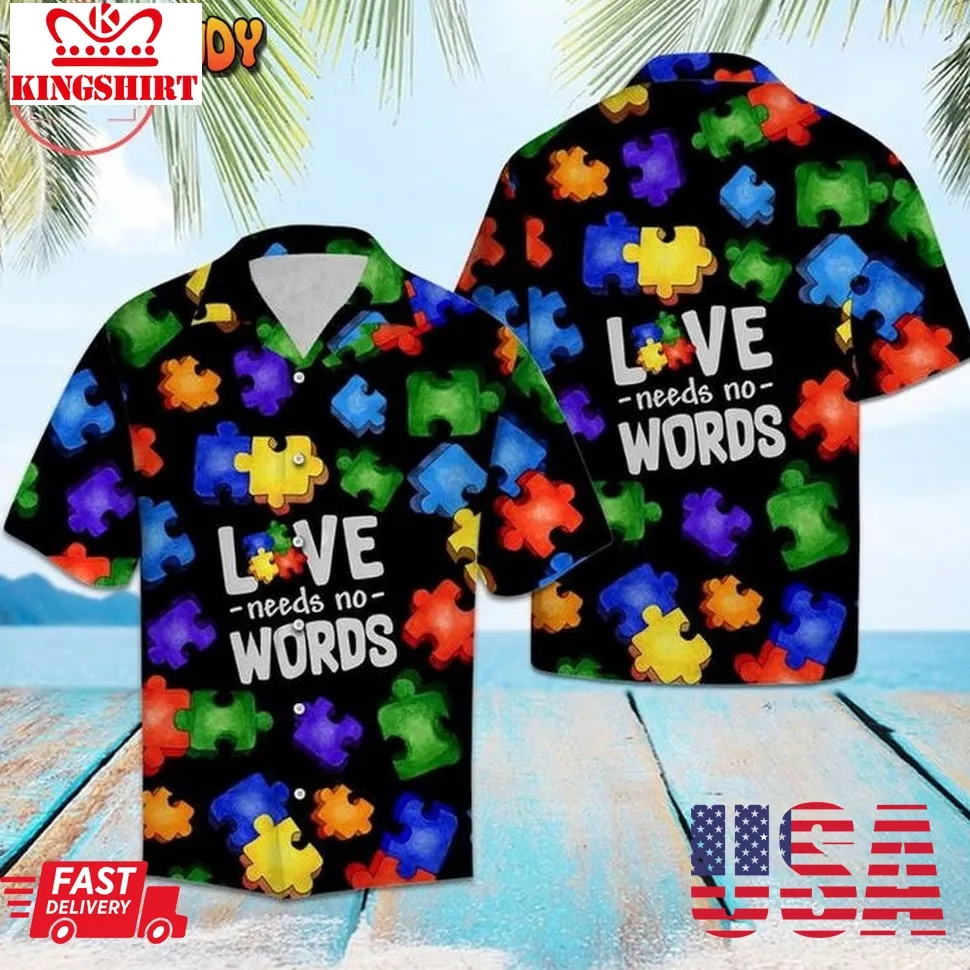 Autism In Love Hawaiian Shirt Unisex
