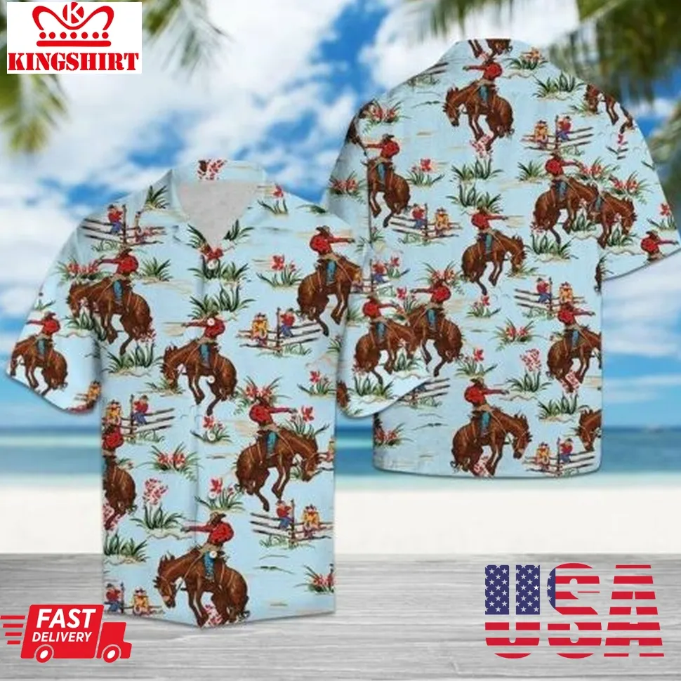 Awesome Western Cowboy Hawaiian Shirt Plus Size