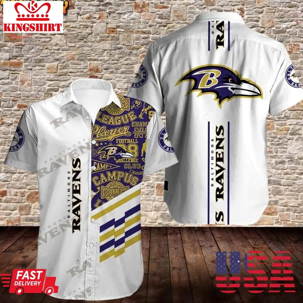 Baltimore Ravens Limited Edition Hawaiian Shirt Size up S to 5XL
