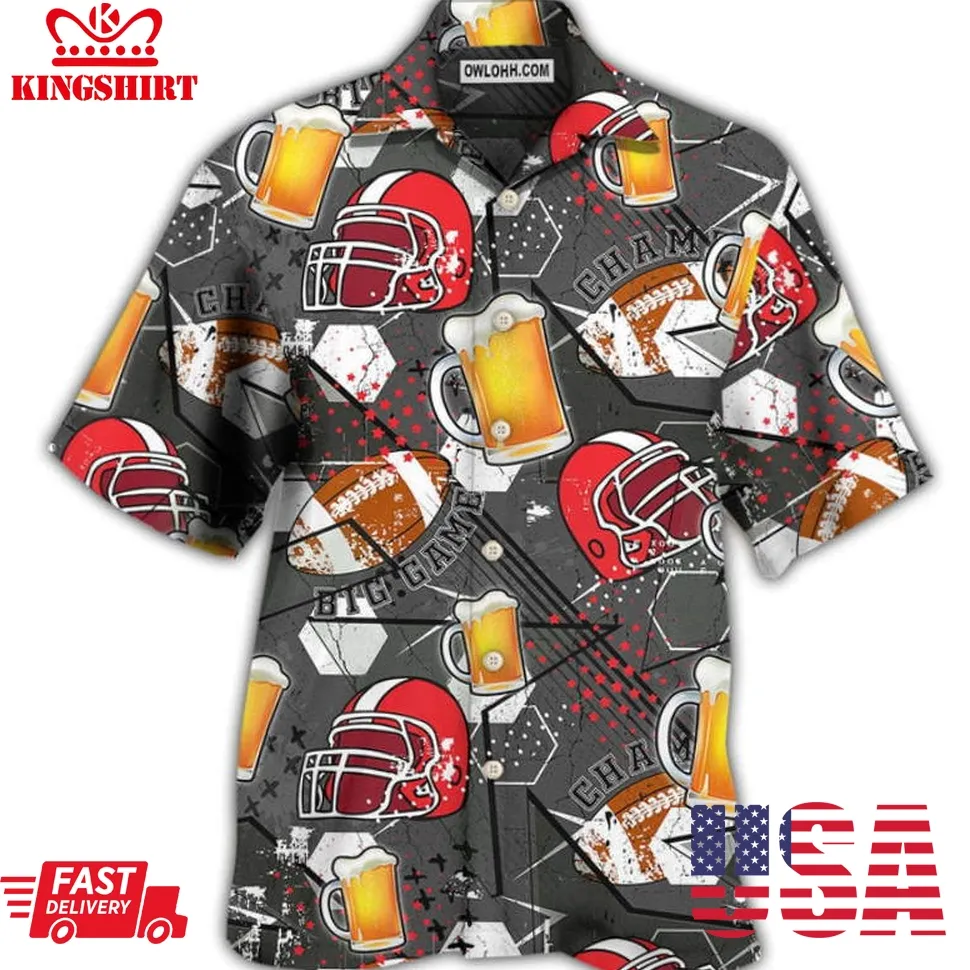 Beer I Like Beer And Rugby And Maybe 3 People Hawaiian Shirt Size up S to 5XL