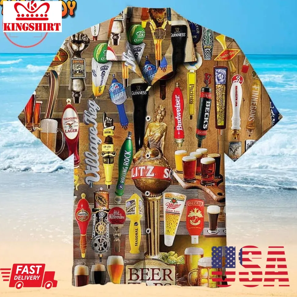 Beer Taps Hawaiian Shirt Unisex