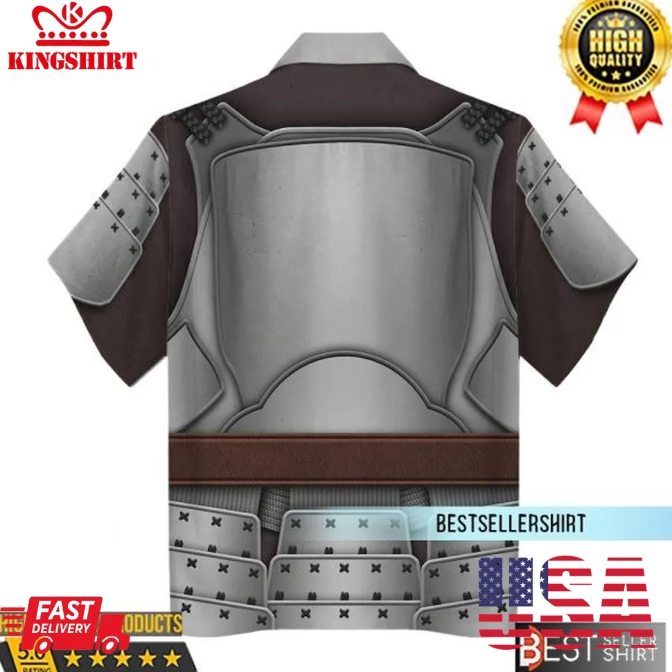 Beskar Mandalorian Samurai Star Wars Costumes Star Wars Hawaiian Shirt 3D Print Outfits Plus Size
