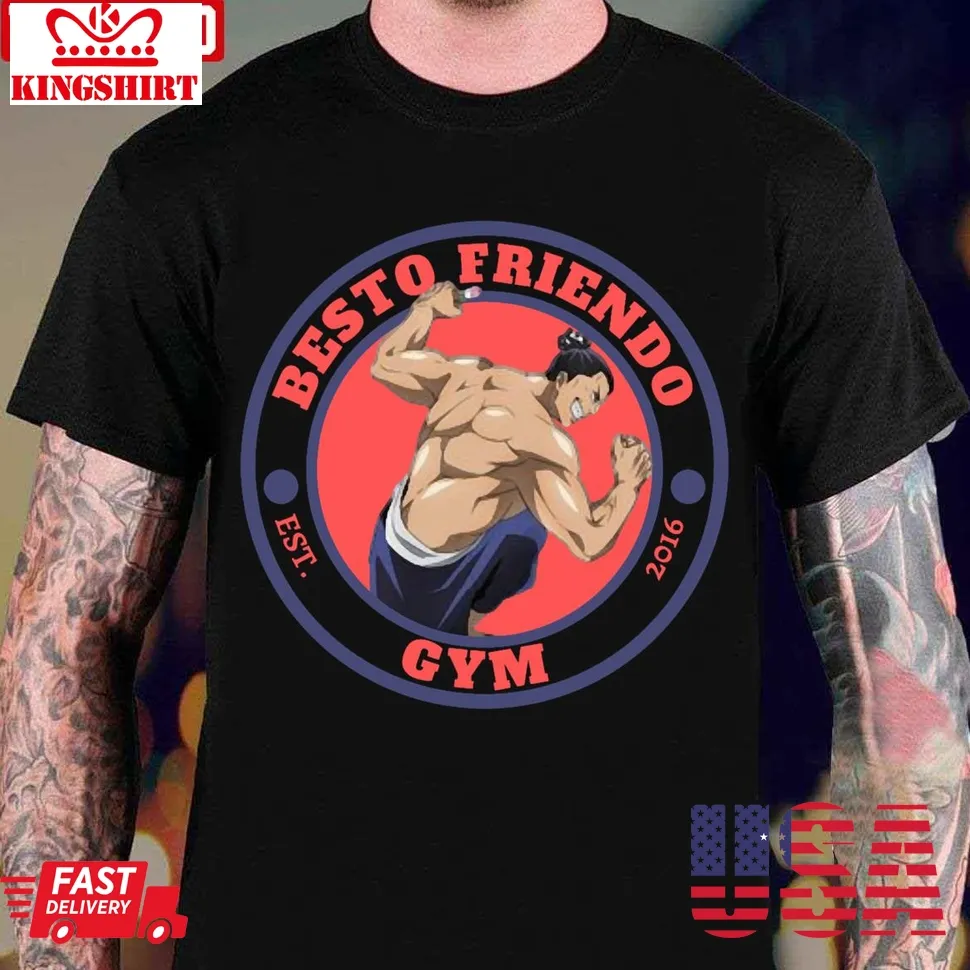 Besto Friendo Gym Unisex T Shirt Plus Size