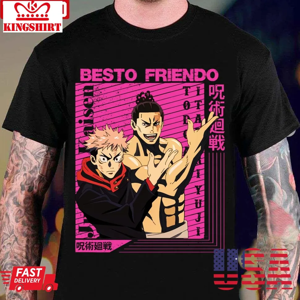 Besto Friendo Yuji &038; Todo Jujutsu Kaisen Unisex T Shirt Plus Size