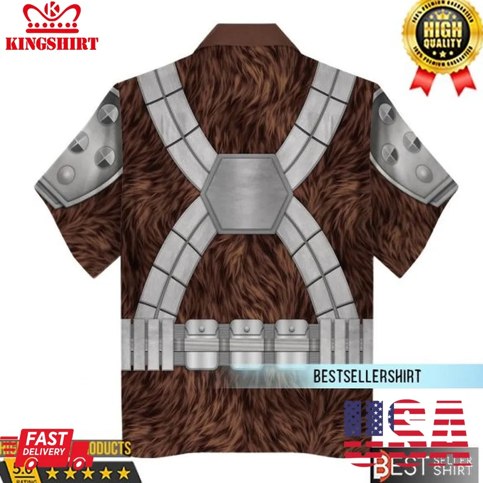 Black Krrsantan, Brown Star Wars Costumes Star Wars Hawaiian Shirt 3D Print Outfits Unisex