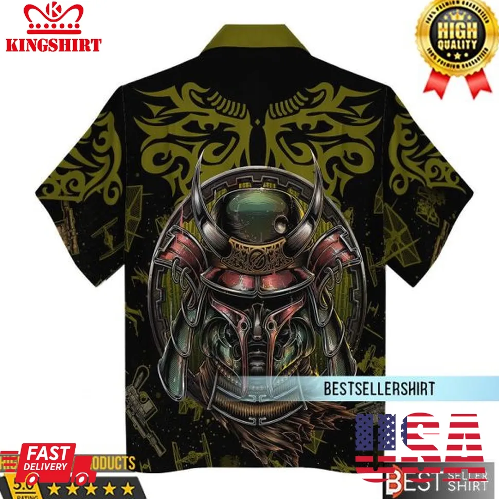 Boba Fet Samurai T Shirt Star Wars Hawaiian Shirt 3D Print Size up S to 5XL