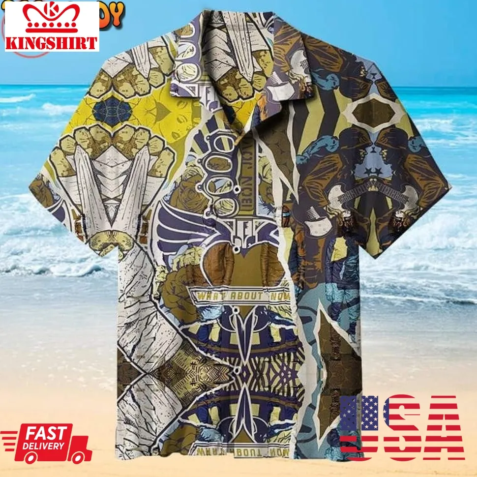 Bon Jovi Hawaiian Shirt Size up S to 5XL