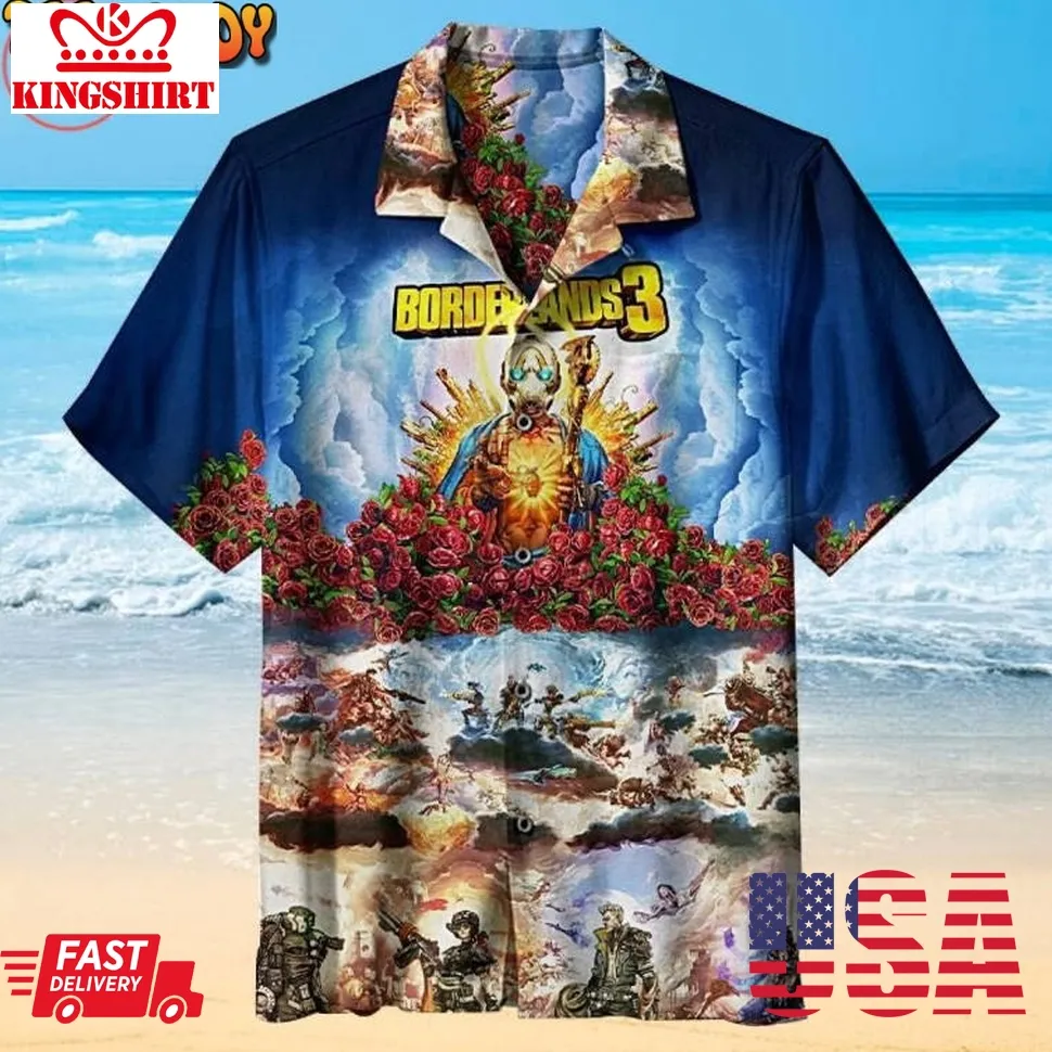 Borderlands3 Hawaiian Shirt Size up S to 5XL